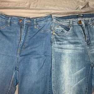 2 fashion nova jeans size 9